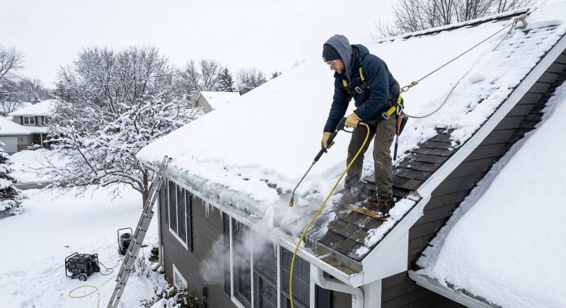 Roof Ice Dam Removal in Redmond, WA