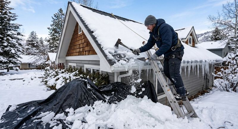 Roof Ice Dam Removal in Puyallup, WA